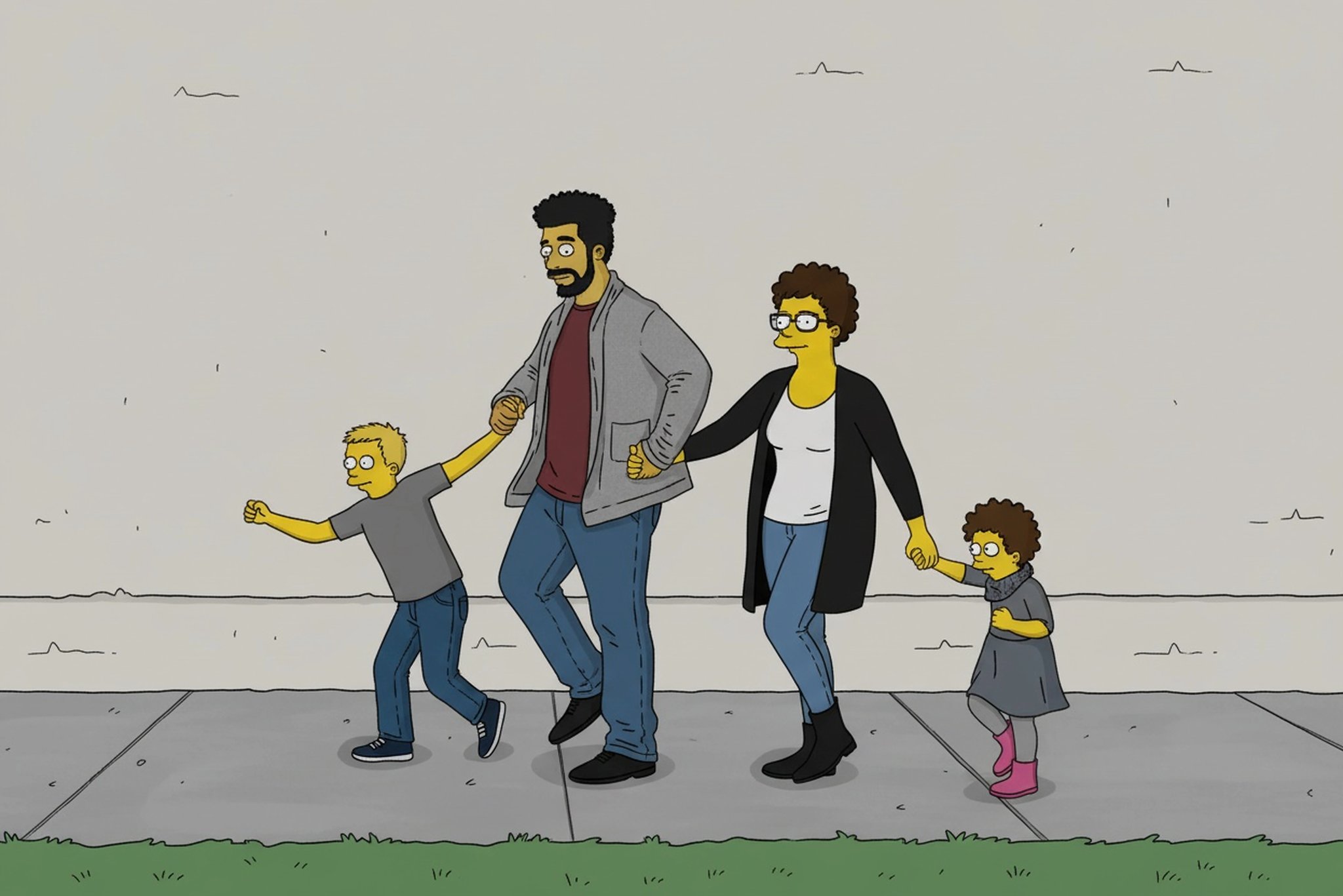 AI funny face filter after transformation - studio photo enhanced with AI funny face filter