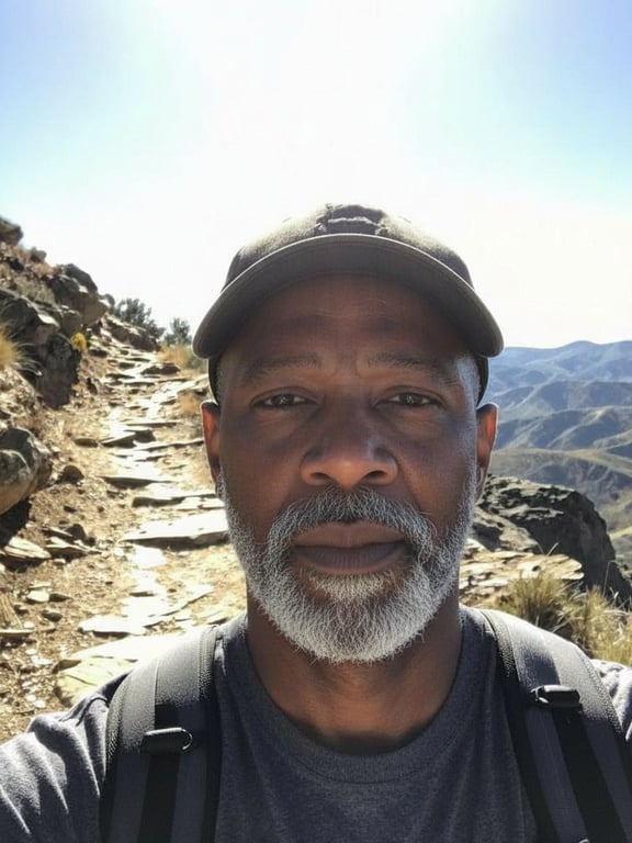 Enhance his natural greying by...