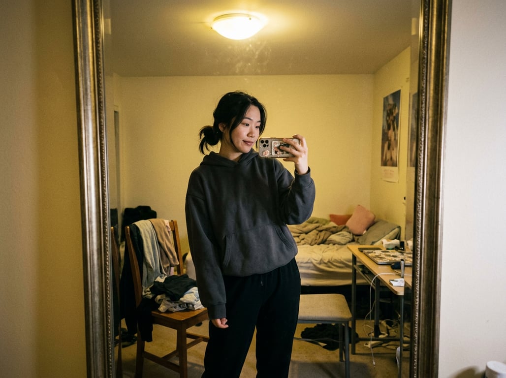 Convert this casual mirror sel...