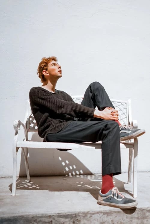 Dreamcore filter before photo - neutral portrait before transformation