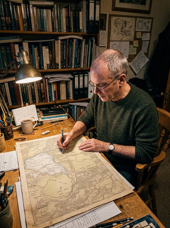 Transform the map on the paper...