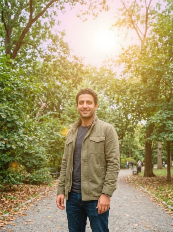 Reimagine this park snapshot a...