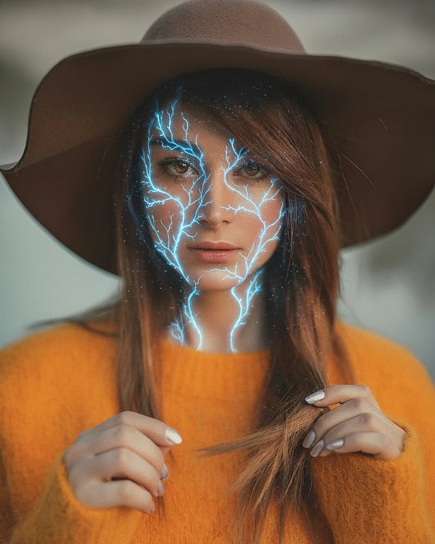 ai-demon-filter after pic - cool blue glowing demon filter