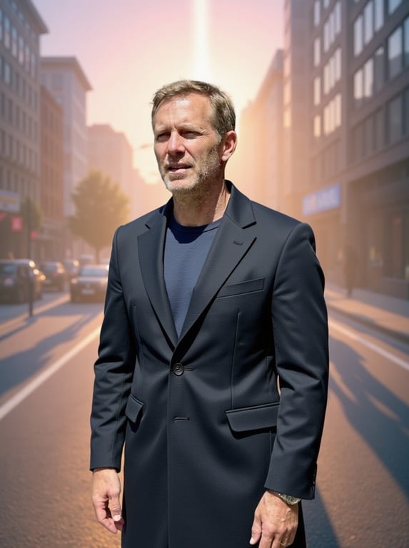 Rebuild this busy midday stree...