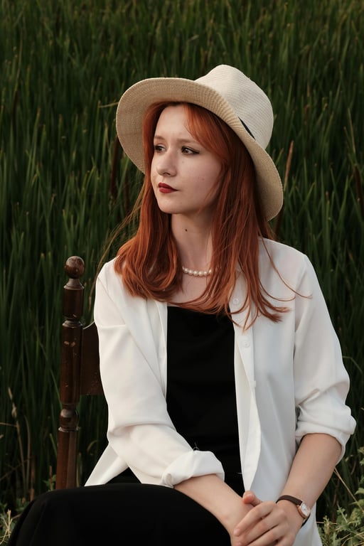 a portrait of a person edited to have metallic silver hair, balancing light gray and cool undertones, maintaining depth, realistic root shading, and smooth highlight transitions