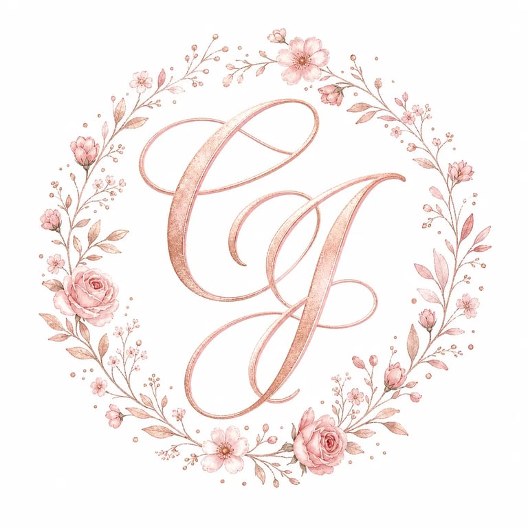 Isolate the sketched initials ...