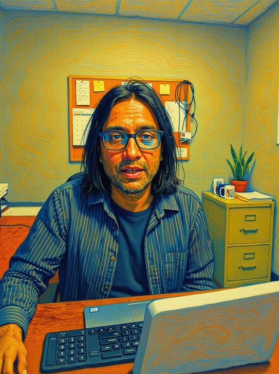 Convert this office webcam sho...