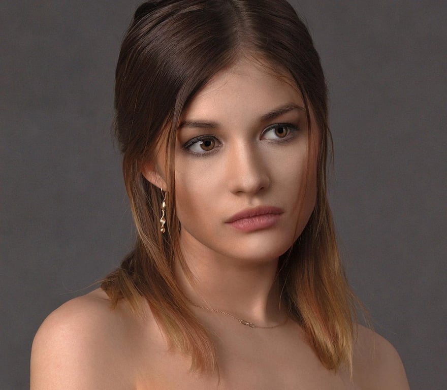 AI smile filter before photo - full body photo before smile enhancement