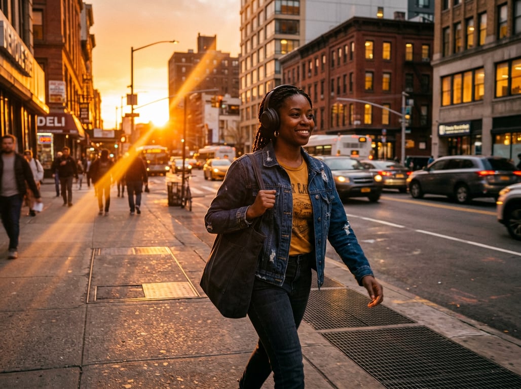 Reinterpret this sunset street...