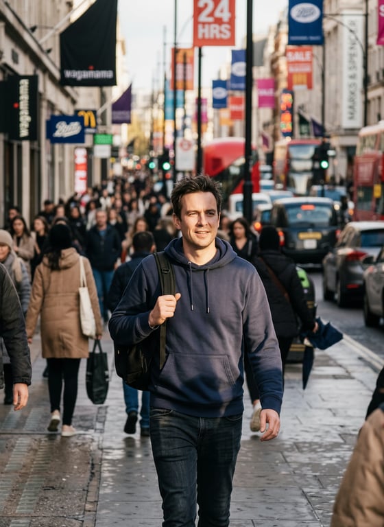 Convert this urban candid into...