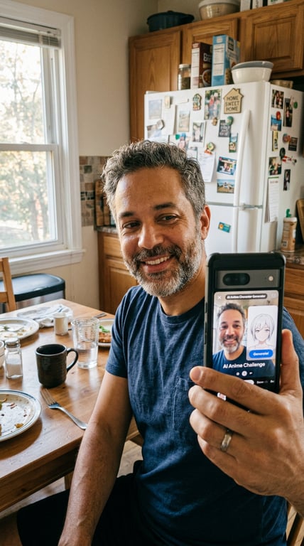 Reimagine this kitchen selfie ...