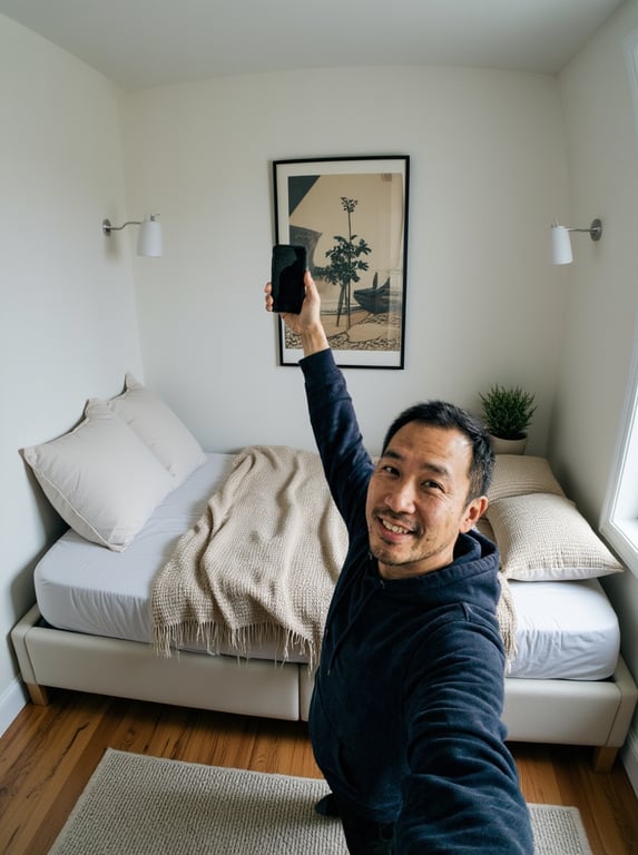 Reimagine this small bedroom i...