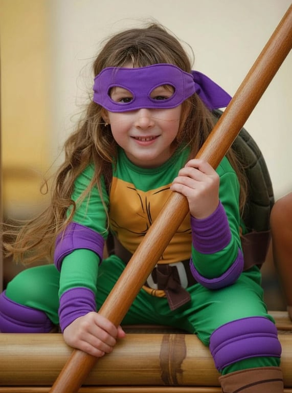 AI mutant ninja turtle outfit filter after transformation - outdoor photo transformed with ninja turtle theme
