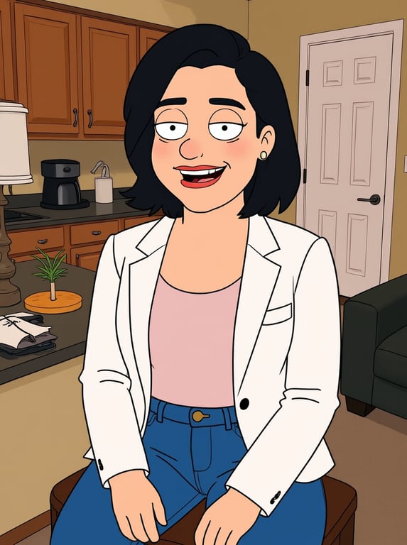 Isolate this woman from the gr...