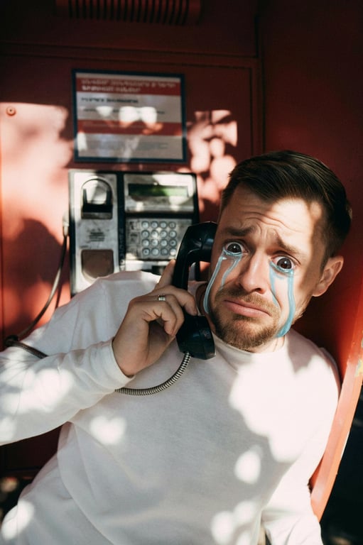 create an over-the-top sad face that is immediately understandable at a glance, with strong contrast between eyes, brows, and mouth