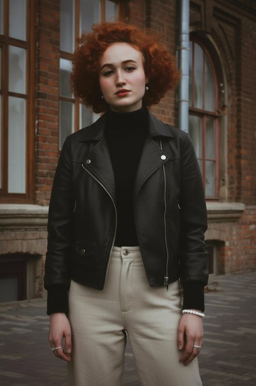 a portrait of a person with posture transformation that changes the original pose into a relaxed standing position: body upright, weight evenly distributed on both feet, shoulders naturally dropped and opened, chest gently lifted, spine elongated; arms resting naturally at sides or lightly bent; preserve body proportions and identity; avoid stiff military stance; do not modify the background; result should look like a naturally confident standing pose