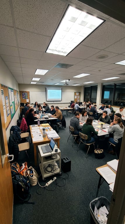Reimagine this wide classroom ...