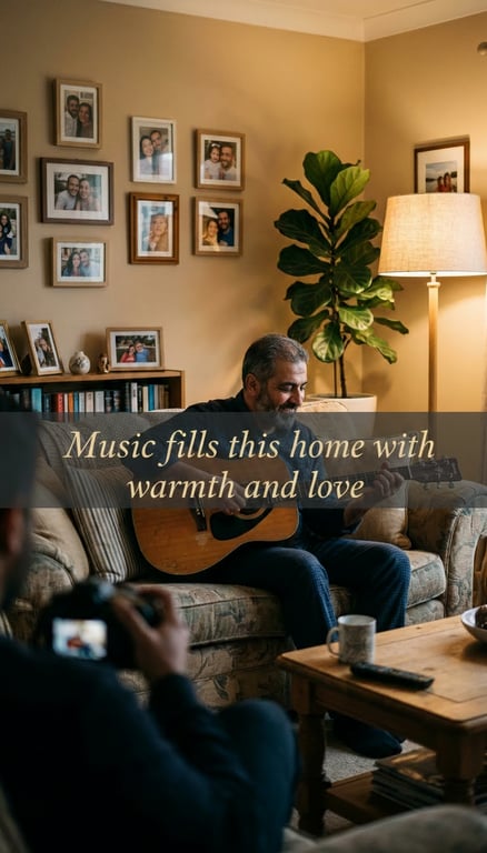 Add a centered, lyric-style qu...