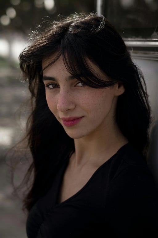 Dreamy Filter before photo - natural portrait in everyday clothing with soft lighting