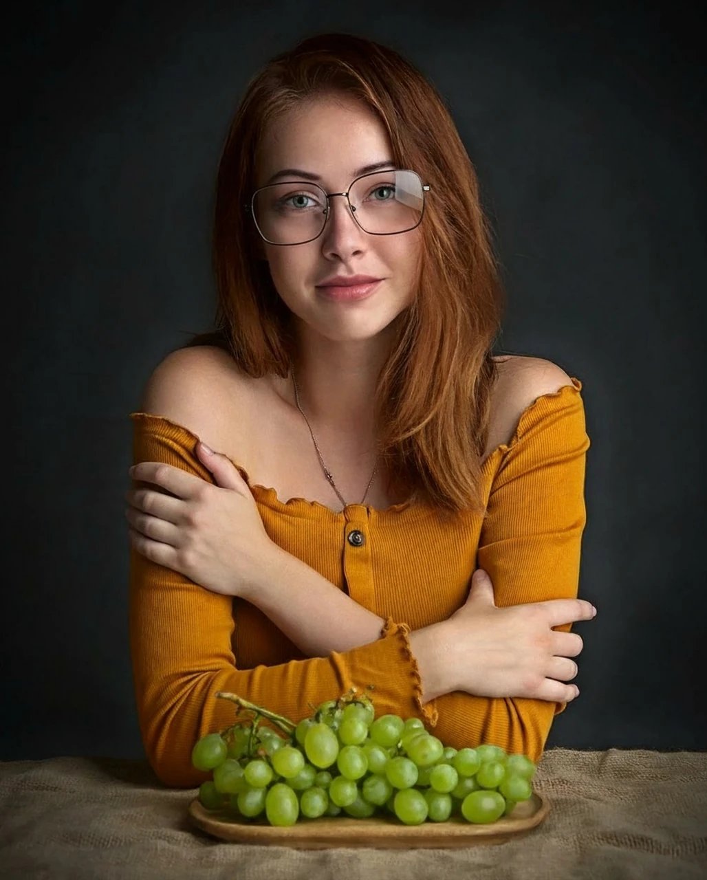 AI add glasses filter after transformation - selfie with virtual glasses added by AI