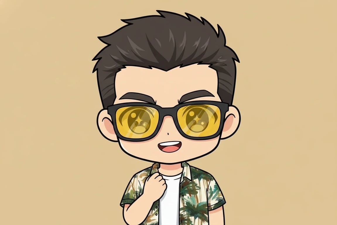 AI chibi maker after transformation - selfie turned into AI chibi avatar artwork