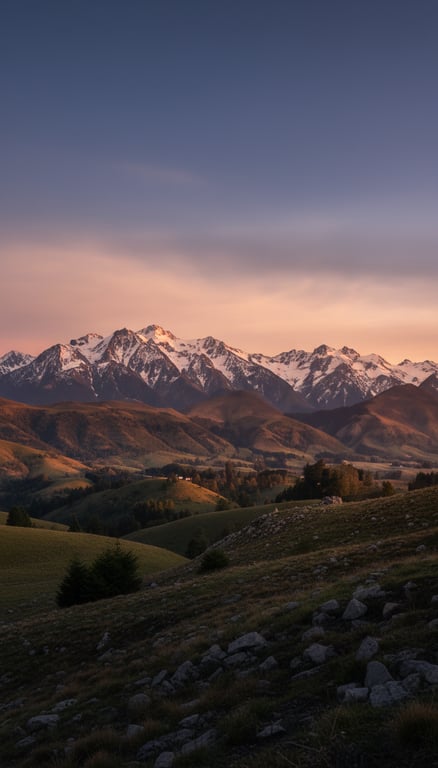 Rebuild the mountain scene as ...
