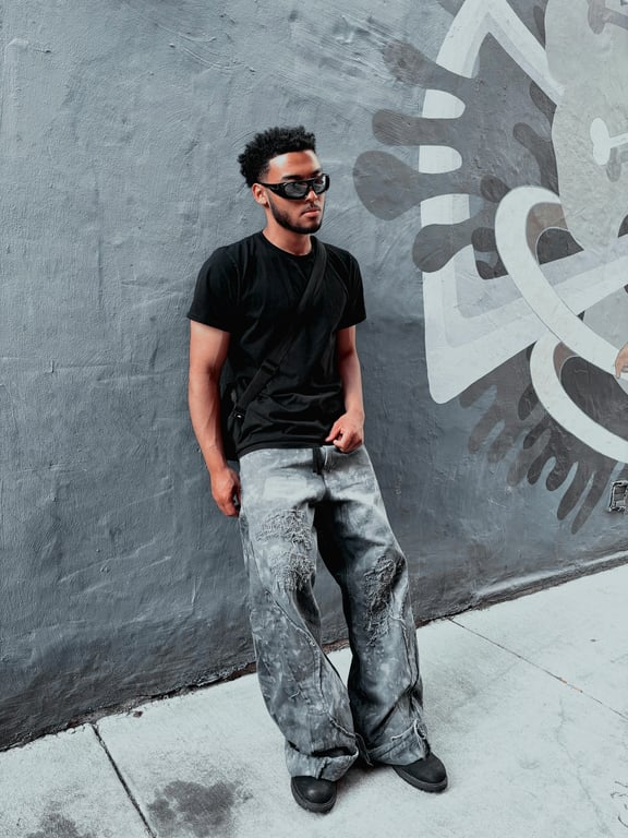 AI gender swap filter before photo - portrait in original gender appearance