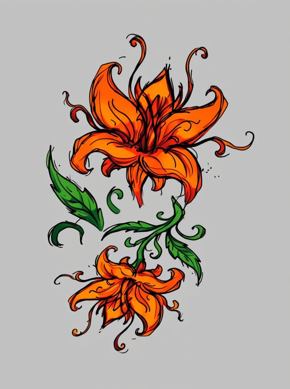 Transform this rough pencil sk...