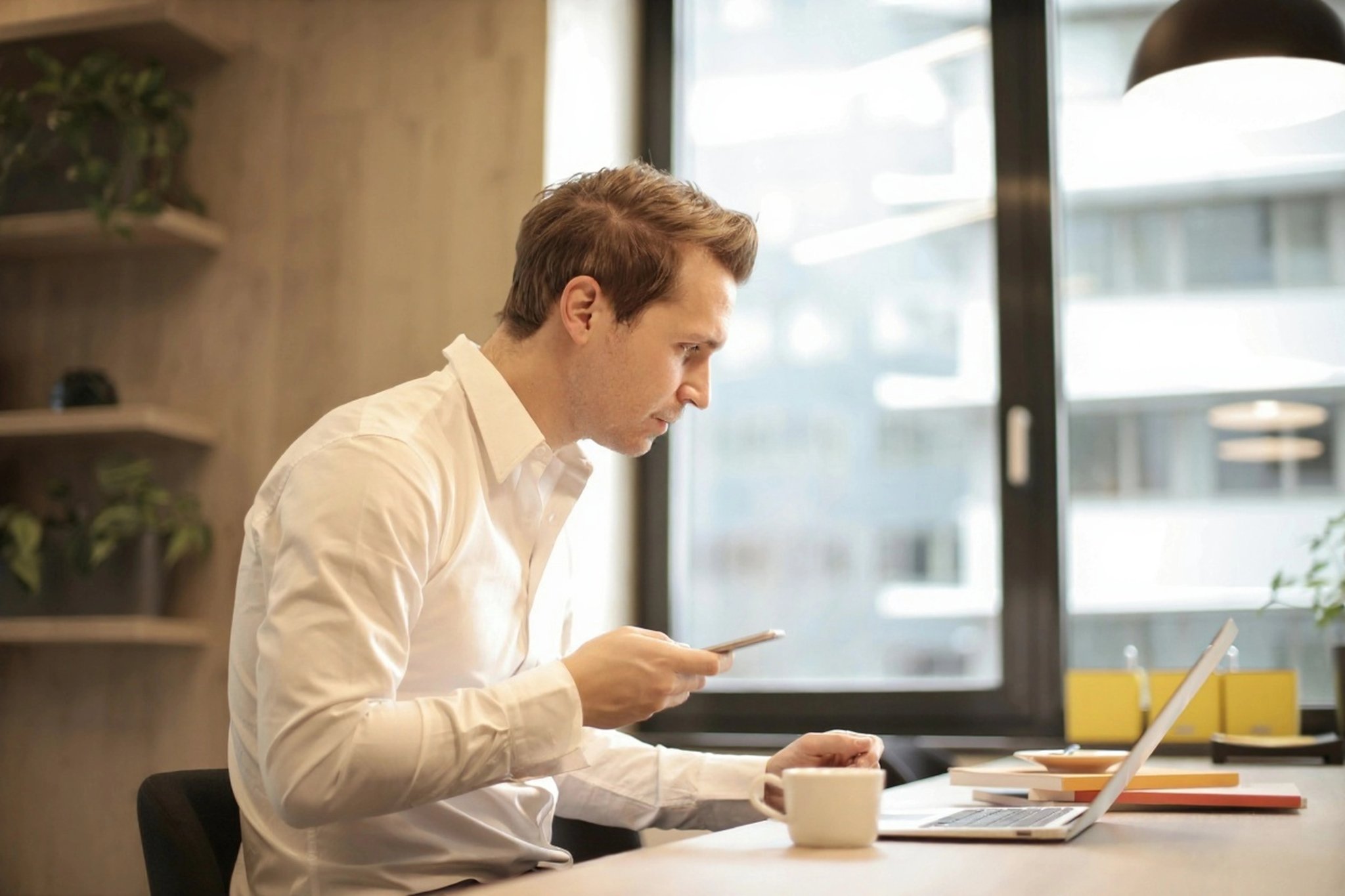 AI beard filter before photo - fashion portrait before AI facial hair filter