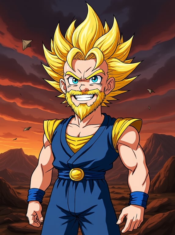 Transform this entire photo in...