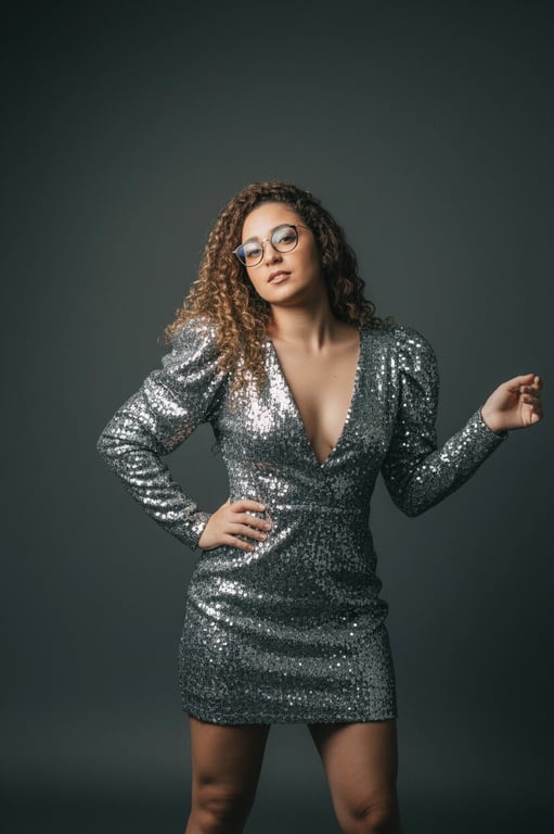 Party Clothes Ladies filter after transformation - portrait styled in bold women party statement