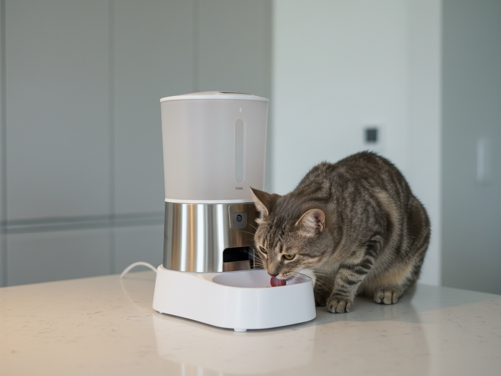 猫咪喂食器产品照