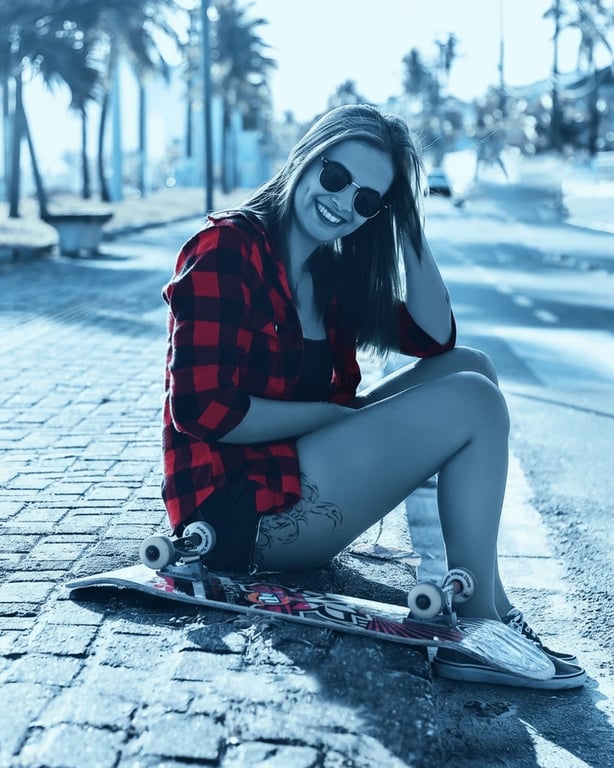AI negative image filter after transformation - image showing reversed tones and highlights