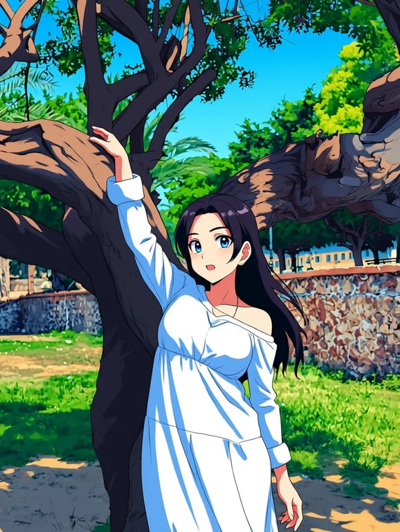 a portrait of a person illustrated in a modern shonen anime style with exaggerated emotion, simplified anatomy, and high-contrast anime lighting