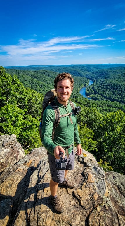 Apply a cinematic landscape fi...