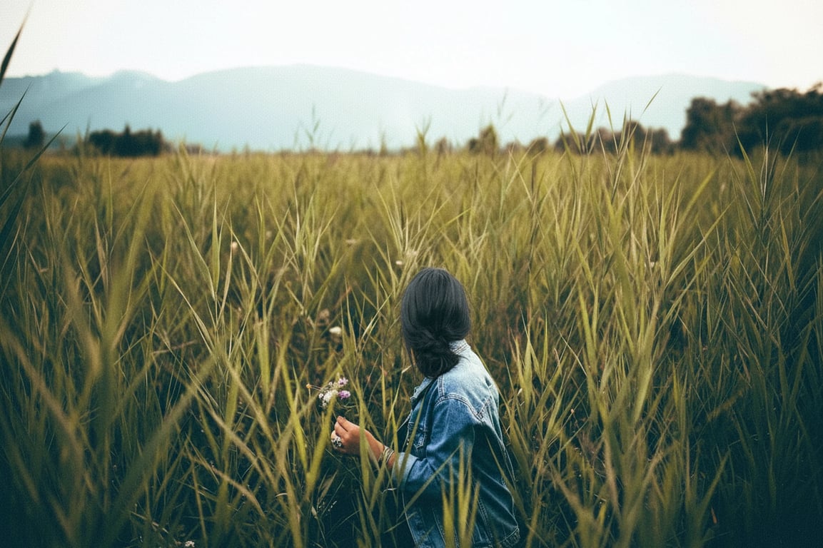 a portrait of a person reimagined with black hair coloration that avoids flat matte appearance