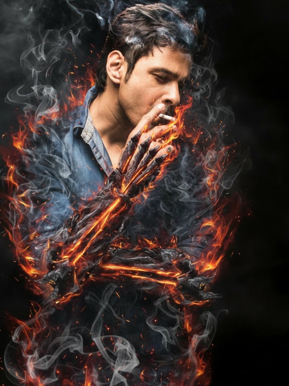 a portrait of a person in Fullbringer style, using object affinity to enhance clothing with unique personal powers