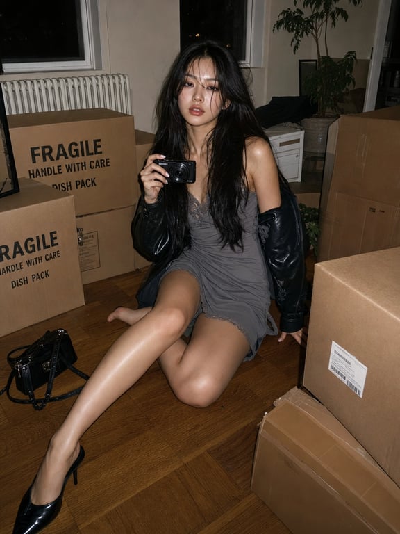AI lingerie filter before photo - influencer photo before AI lingerie filter