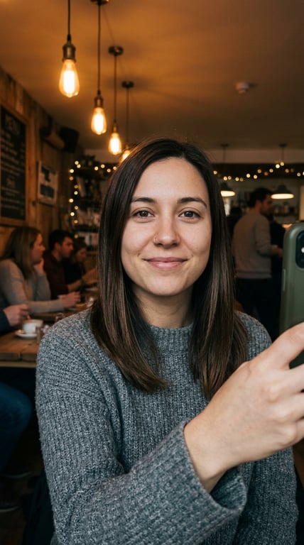 Convert the full selfie into a...