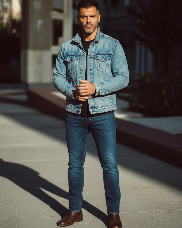 Extend the original image into a full-body composition designed for general use by filling in only the missing body areas. Maintain the same silhouette, pose mechanics, clothing style, and scene context so the completed figure feels structurally coherent and visually balanced.