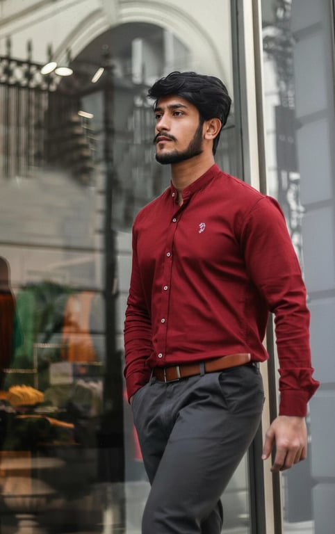 a portrait of a man with vibrance and saturation correction, boosting color intensity naturally without oversaturation