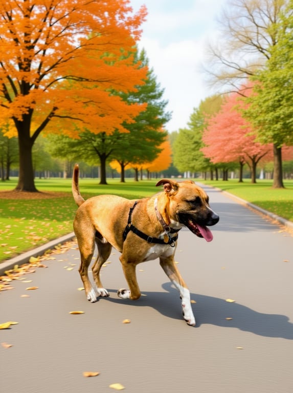 Convert this busy park snapsho...