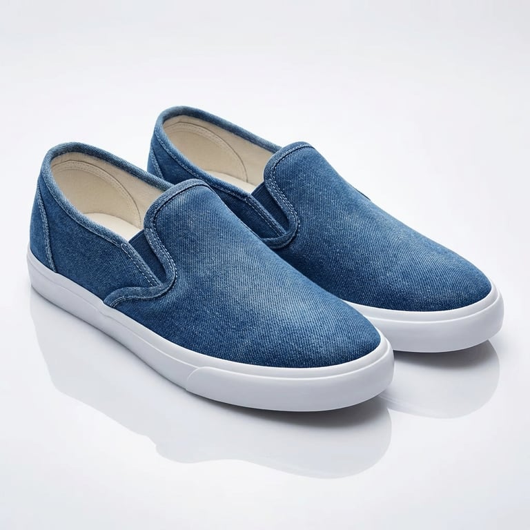 Create a close-up, brand new studio shot emphasizing the sneaker’s sheen, material details, and fine texture, with pristine reflections and a clean, minimalist white background, illuminated by soft, diffused studio lighting.