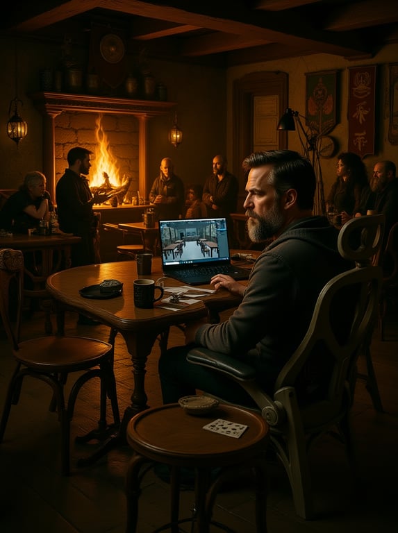 Upgrade the visible 3D tavern ...