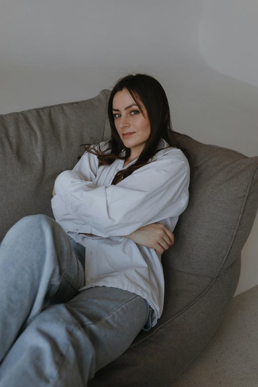 a portrait of a person recreated in an anime-inspired Japanese style with expressive eyes, smooth line art, gentle cel shading, and modern anime proportions