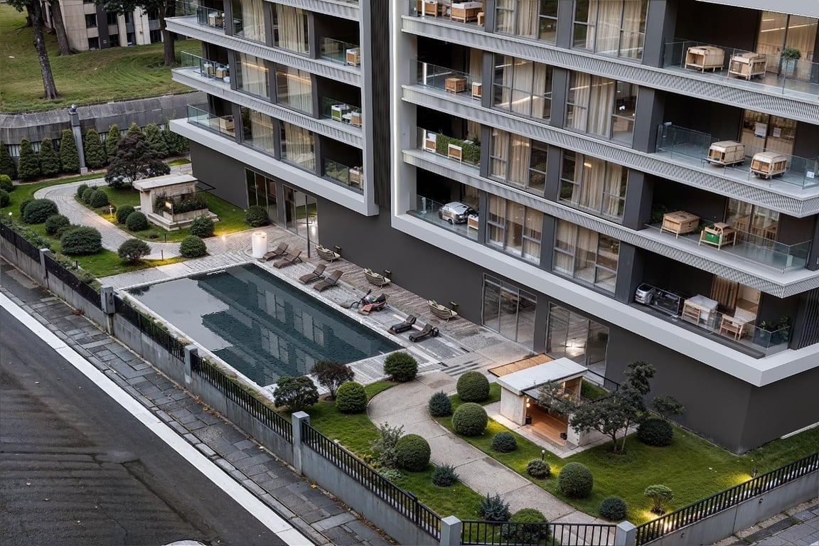 1200 EVLER MAH. 3,5+1 / 220 m² HAVUZLU SİTE İÇİNDE ULTRALÜKS DAİRELER