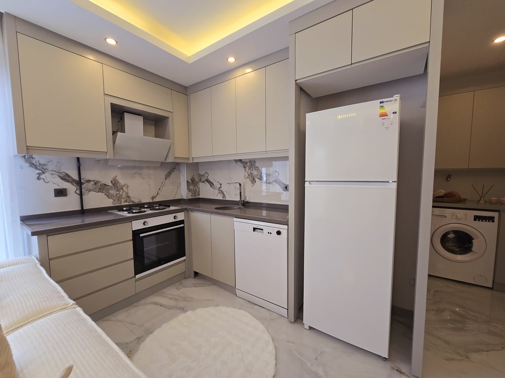 Gerzele'de 1+1 / 55m² Full Eşyalı Balkonlu Sıfır Ultra Lüx Apart - 12