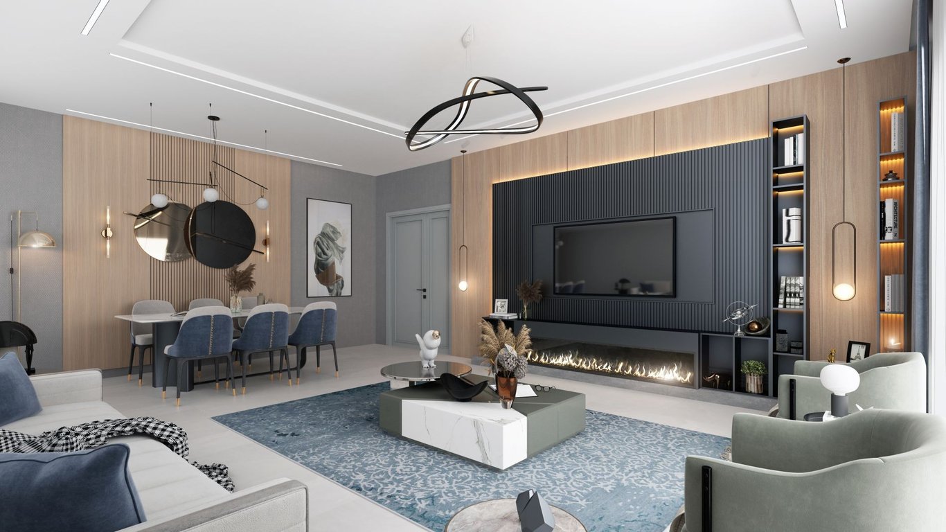 YENİŞAFAK'DA 3,5+1 / 220 m² KAPALI HAVUZ ve OTOPARKLI ARA KAT SIFIR DAİRE