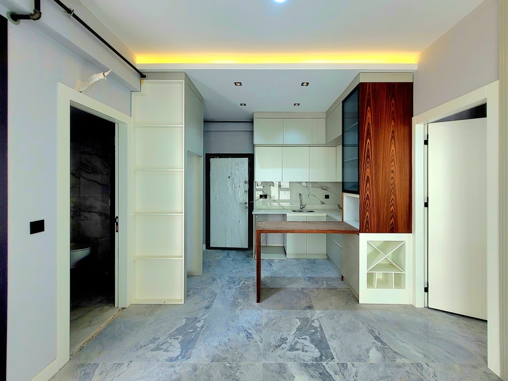 Şemikler'de 1+1 K.Otoparklı Full Konsept Sıfır Apart