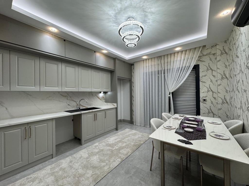 Şemikler Cinkaya Mevkiinde 4+1 / 210 m² Havuzlu Full Konsept Sitede Sıfır Lüx Daireler - 9